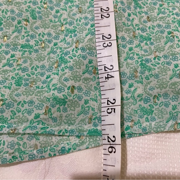 Floral Green Ruffle Blouse - Picture 8 of 8